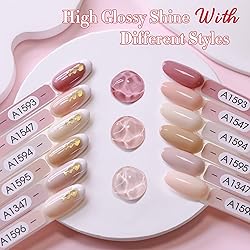 Double Rhythm 6 Pcs 15 ML Gel Polish Set Same Color