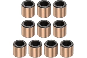 uxcell Sleeve Bearings 3mm Bore x 5mm OD x 5mm Length Plain Bearings Wrapped Oilless Bushings for Sliding Parts of Machinery,