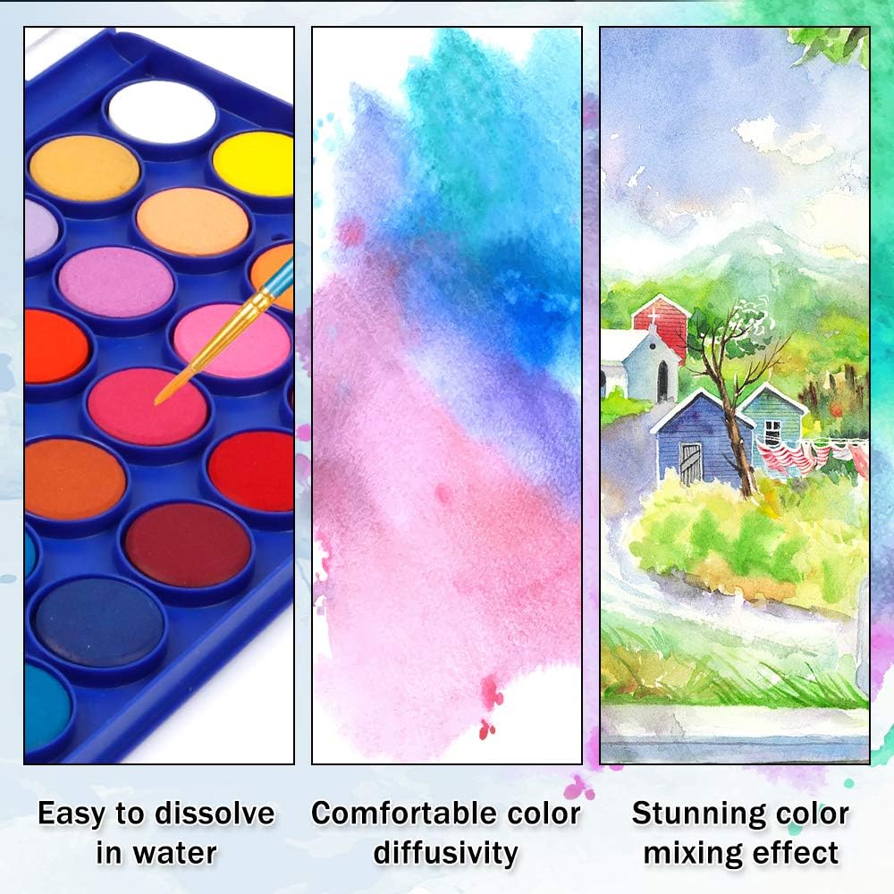 Shuttle Art 43 Pack Watercolour Paint Set - Image 5