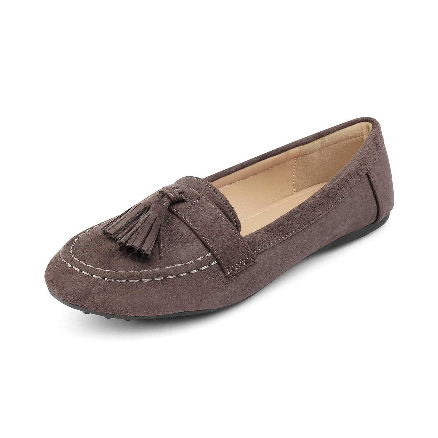 womens black suede tassel loafers