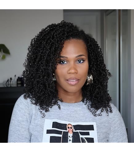 Leeven 8 Inch Pre-looped Yanky Twists Crochet Braids 8 Packs