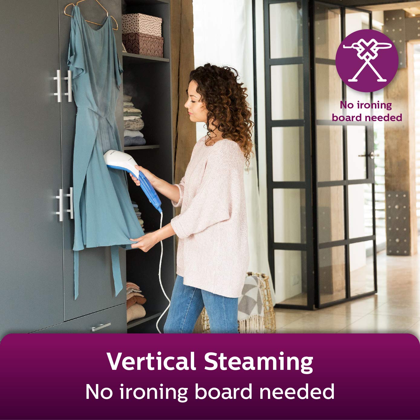 Top 10 Best Handheld Garment Steamers in India 9 Philips Handheld Garment Steamer for Vertical Steaming