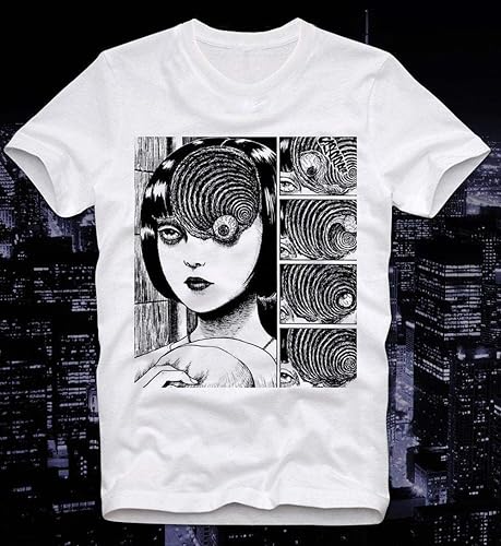 Amazon Com T Shirt Uzumaki Eyeball Cult Junji Ito Horror Manga Anime Japan Japanese Tomie Gift For Men Woman Handmade