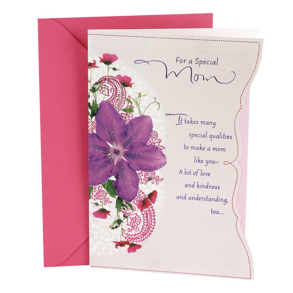 Hallmark Birthday Greeting Card to Mother (Purple Flower) Amazon.in Office Products