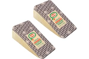 AMBRIOLA 1921 Locatelli Pecorino Romano Cheese Wedge | Imported From Italy | Naturally Aged Over 9 Months, 7 oz (Pack of 2)