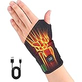 COMFYTHERA Wrist Heating Pad, Cordless Hand Wrap Brace, 2 Heat Levels, Carpal Tunnel Relief, Arthritis Pain Support