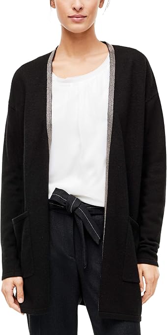 S.Oliver BLACK LABEL Damen Strickjacke – Lässiger Look Mit Tollem Tragegefühl
