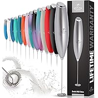 Zulay Powerful Milk Frother for Coffee with Upgraded Titanium Motor - Handheld Frother Electric Whisk, Milk Foamer, Mini Mixe