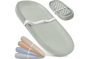 Jool Baby Waterproof Baby Changing Pad - Easy to Clean, Lightweight & Portable - Large Foam Cushion for Comfort (Sage)
