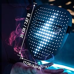 MOYACA Led Mask with Gesture Sensing, Light up mask