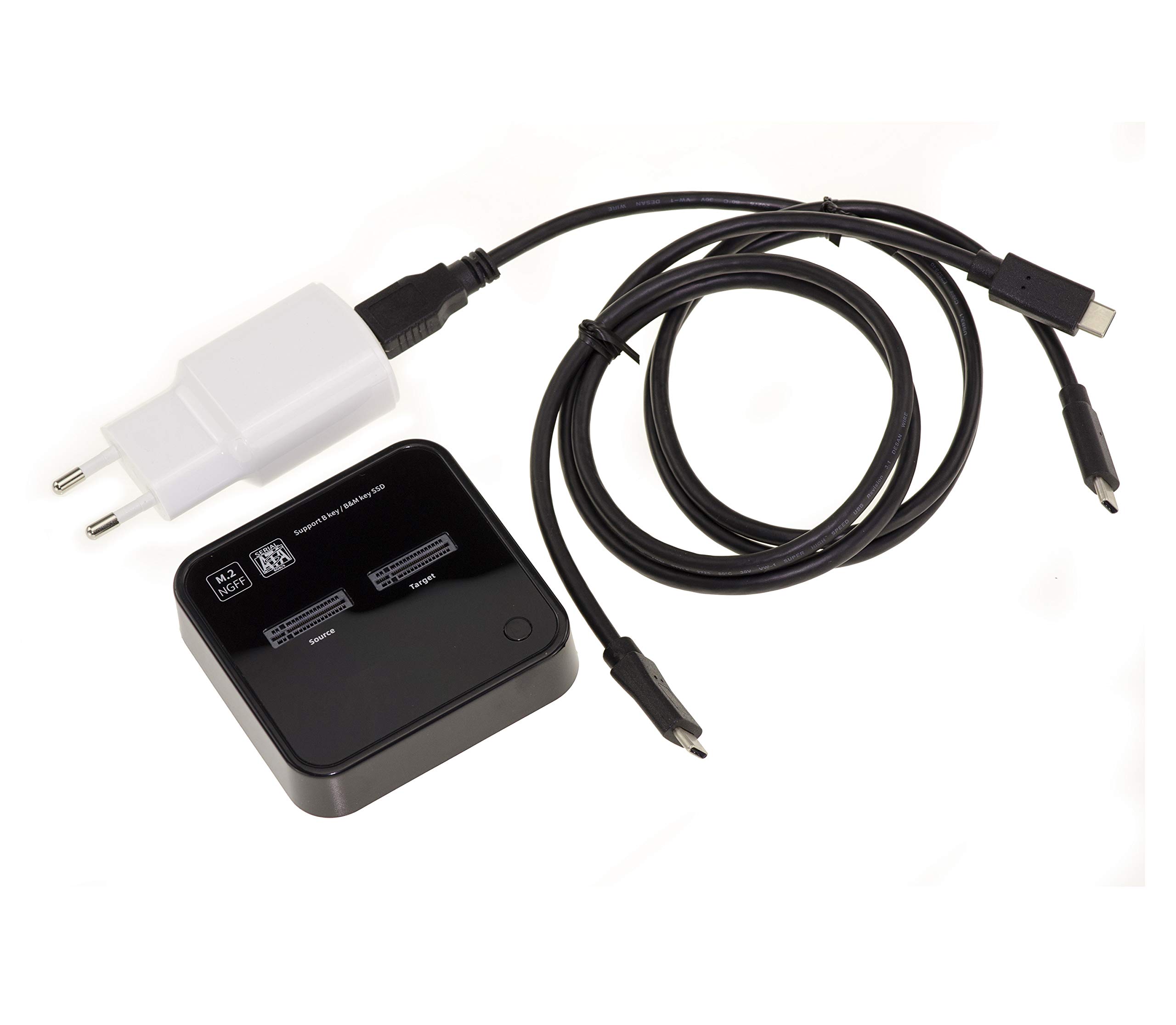 KALEA-INFORMATIQUE Docking USB Dock for 2 SSD M2 NGFF SATA USB3 5GB Link Dock with CLONAGE Function