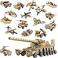WINGIFT 544 Piece WW2 Army Tanks Toy Building Sets, Create a German Dora Heavy Cannon Model/16 In1 Small Military Vehicles,Great Military Building Toys,Christmas Birthday Gifts for Boys,Teens,Adults
