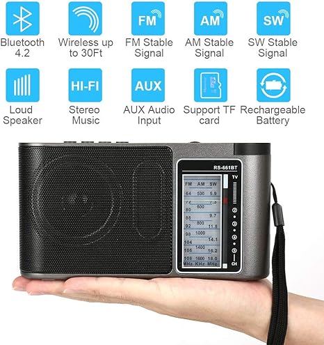 flea market retro portable bluetooth speaker