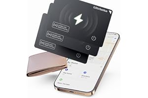 ULTRBEKA Ultra-Thin Air Tag Wallet Tracker Card 0.07in IP68 Waterproof Bluetooth Tracker for Wallets, Passport, Work with Apple Find My, Wireless Charging, Card Locator iOS Only [Apple MFi Certified]- 3pcs