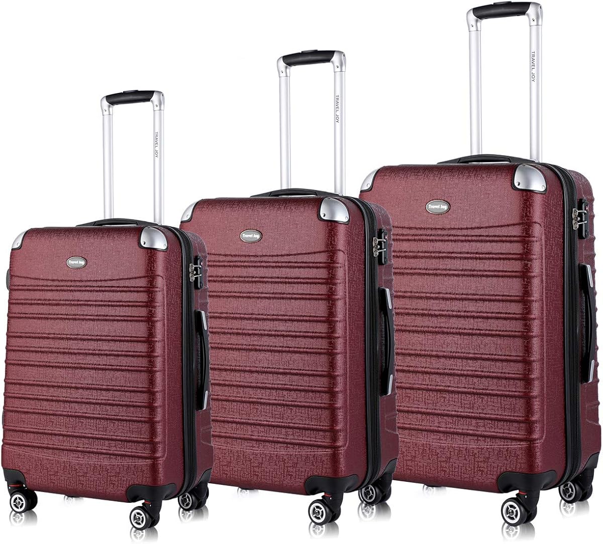 Travel Joy Expandable Luggage Set, Suitcases TSA