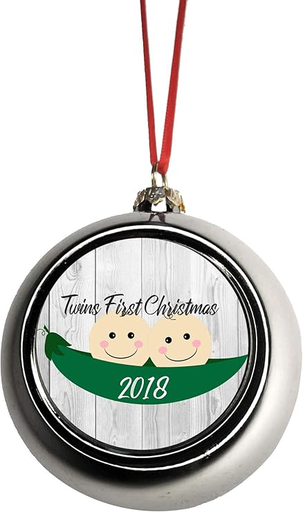 twins first christmas ornament 2018