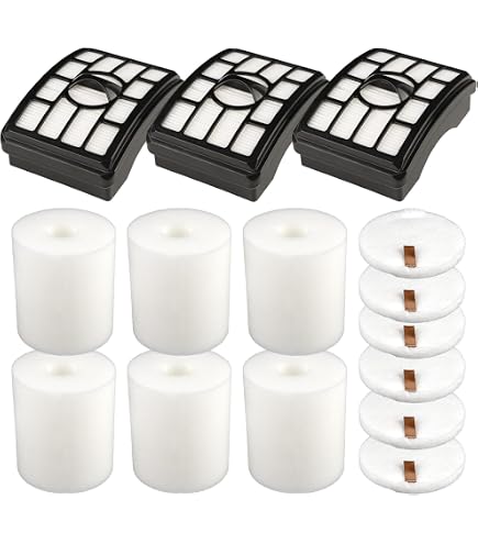 10 Filtri Ricambio In Schiuma E Feltro Per Aspirapolvere Shark Rotator Pro NV500 NV501