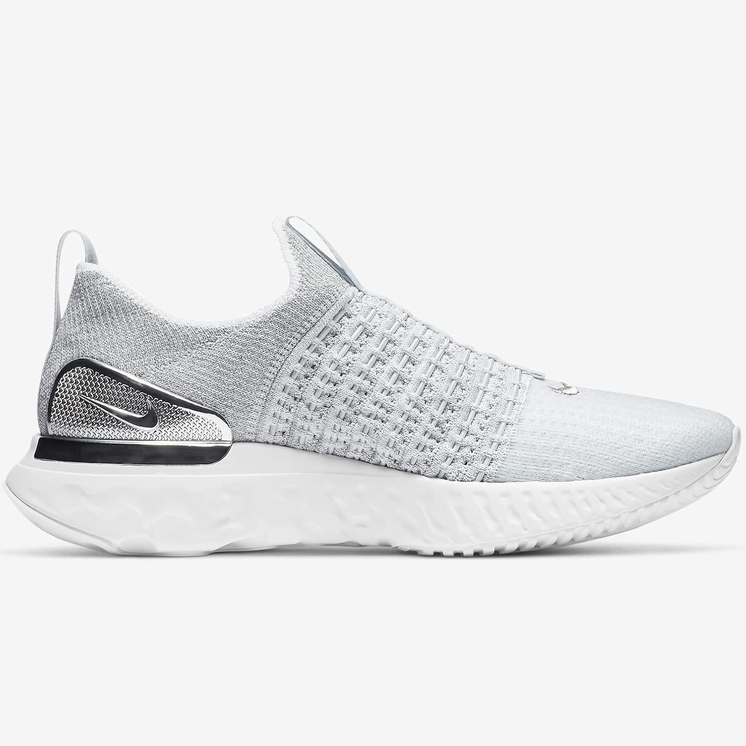 Amazon Co Jp ナイキ Nike リアクトファントムラン フライニット2プレミアム W Reactphantomrun Fk2prm ピュアプラチナム ホワイト シルバー Cz40 002 国内正規品 25 0cm スポーツ アウトドア