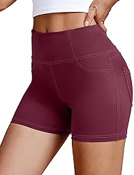 VOOVEEYA 5"/8" High Waisted Yoga Biker Shorts with