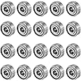 uxcell 20pcs 4mmx13mmx5mm Double Shielded Miniature Deep Groove Ball Bearing