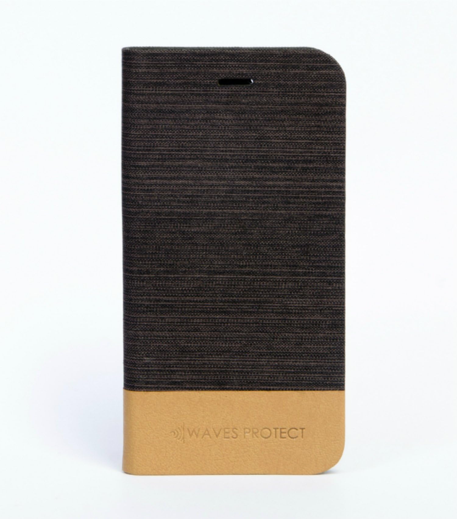 Anti-Radiation iPhone 7 iPhone 8 Premium flip Phone case by Waves Protect - Certified EMF Protection - Reduces Cell Phone Radiation by 96% (Black)