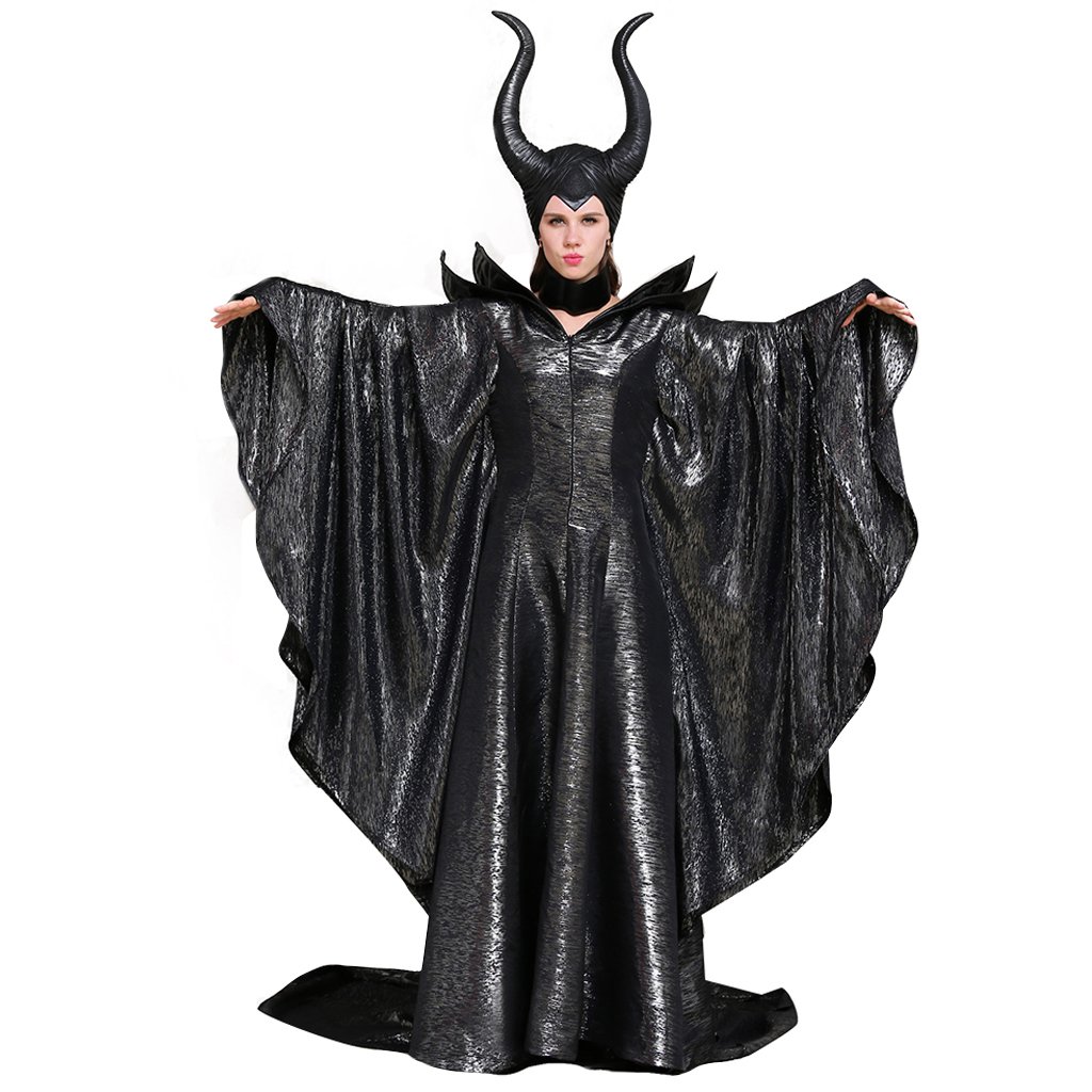 CosplayDiy Women's Costumes of Maleficent Angelina Jolie Dark Witch Queen Dress