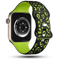 CreateGreat Sport Leopard Engraved Bands Compatible
