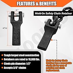 YATOINTO Heavy Duty 2-Pack 36 Inch Grade 80 Trailer