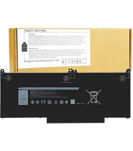 Amazon.com: DELL MXV9V 7.6V 60Wh 4-Cell Notebook Battery for