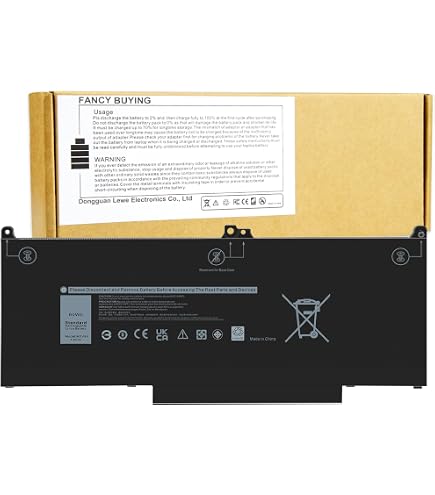 NF2MW 52Wh 4-Cell Laptop Battery For Dell Latitude 7400 9410 2-in-1 (7146W, 85XM8, CHWV6)