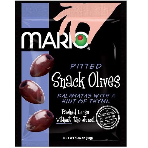 MARIO CAMACHO FOODS PITTED SNACK OLIVES – KALAMATA...