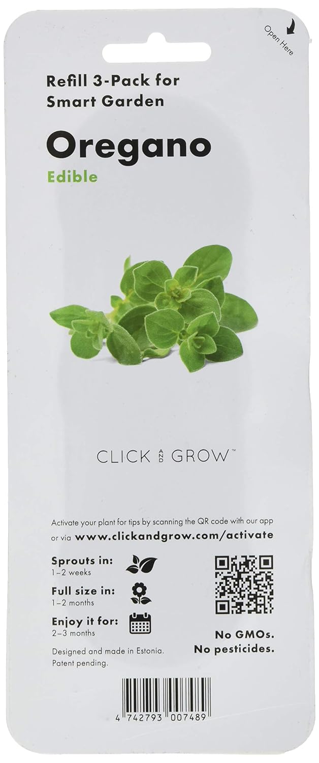 Click & Grow Recarga Triple de Origan para Smart Garden: Amazon.es ...