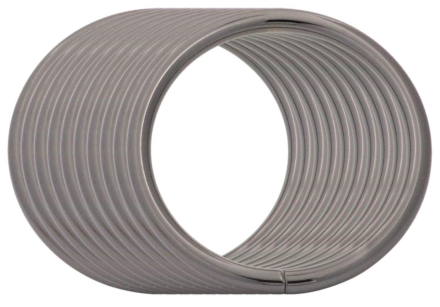 BIKICOCO 2'' Metal O-Ring Buckle Connector Round Loops Non Welded for Bags Webbing Purse and Belt Straps, Gunmetal, Pack of 10