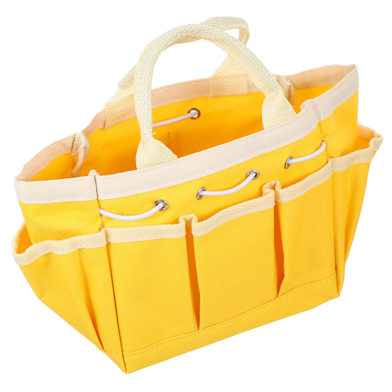 Garden Tool Bag for Women or Men, Multifunctional Garden Tote Bag with Multi Pockets, Garden Tool Bag for Gardening Tool Storage (Yellow)