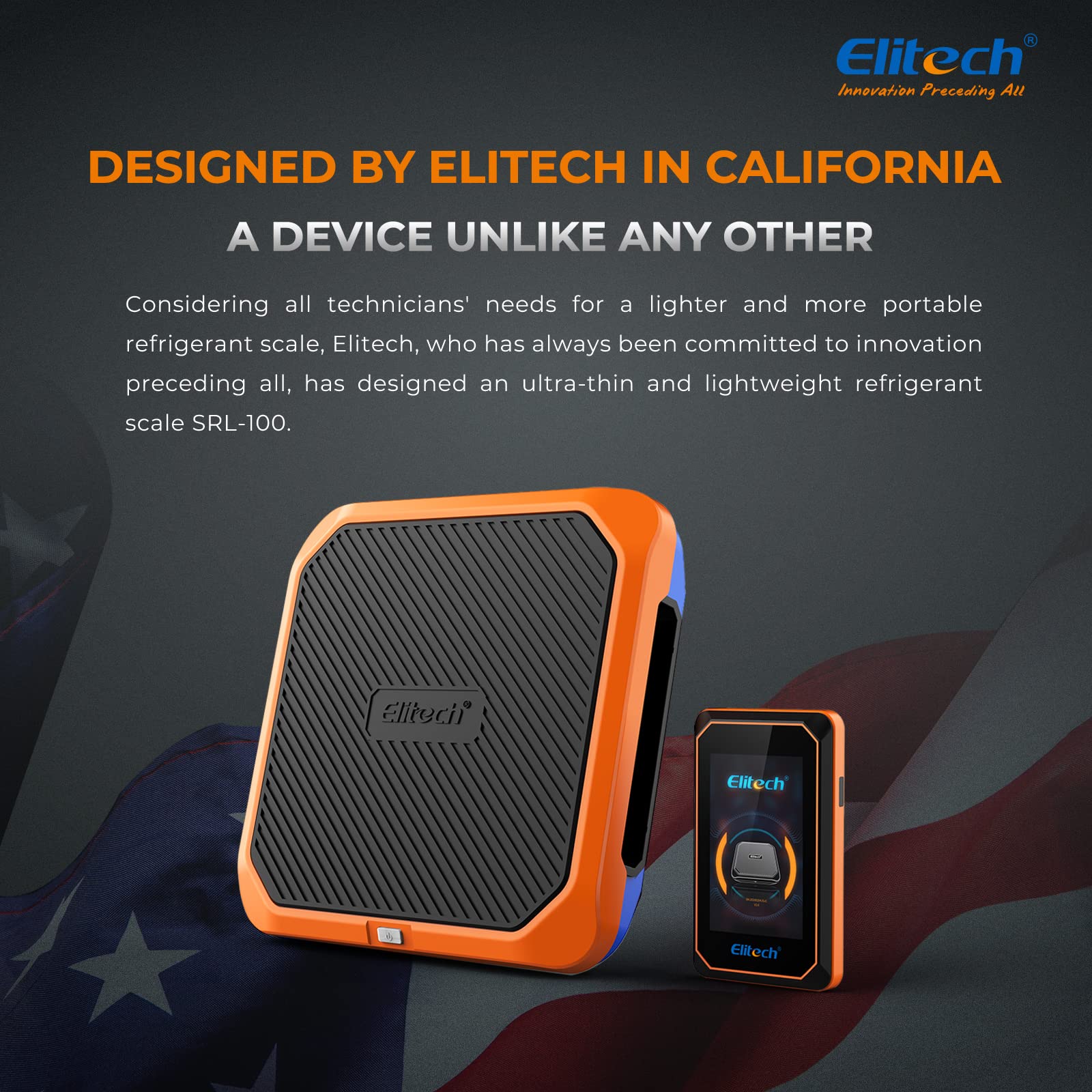 Balance Sans Fil Elitech SRL-100 Pour Réfrigérants CVC - 220 Lb (100 Kg) - Intelligente Et étanche