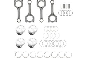 Dasbecan 2.4L Engine Piston Kit With Connecting Rod Set Compatible with Hyundai Sonata 2011-2019 Tucson 2014-2019 Kia Optima 