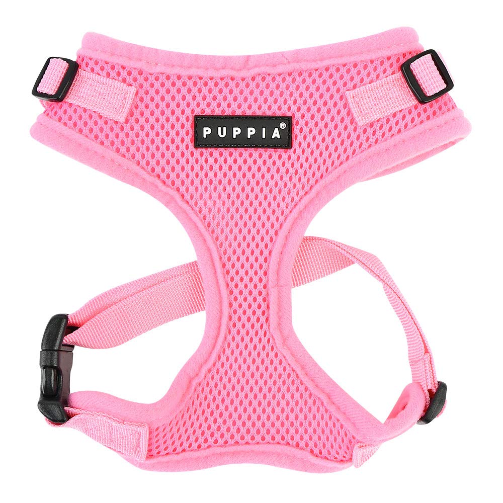 Puppia Ritefit Dog Harness small dog and medium dog harness - Adjustable and Super soft in many colours - Also usable as Puppy Harness - Anti Pull Dog Lead, Pink, L — image 1
