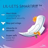 Lil-Lets Maxi Thick Pads with Wings Long Absorbency Unscented 30 view 10