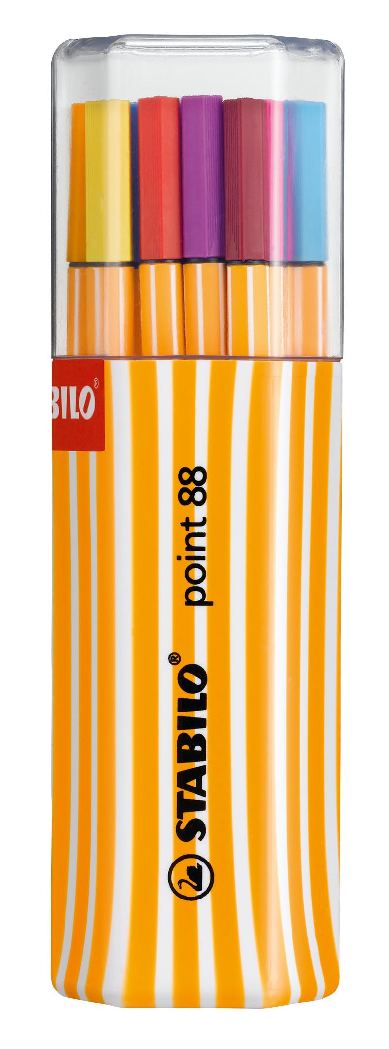 STABILO Fineliner point 88 - Twin Pack - Assorted Colours - 20pc