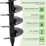 Oypla 150mm 6" Manual Post Hole Fence Digger Earth Auger Hand Drill view 2