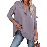 onlypuff Oversized Pulllover Hoodies for Women Fall Fashion Sweatshirts Teen Girls Hooded Tunic Tops