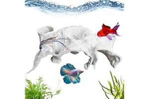 Aquarium Tunnel - Shrimp Cave Underground Aquarium Ornaments - Tank Decor for Freshwater Saltwater Rest Landscape Clown Dwarf