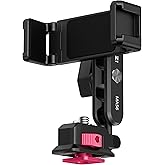 ULANZI MA56 4-in-1 Metal Phone Tripod Mount with Cold Shoe & Arca Swiss Plate, 360° Adjustable Hot Shoe Camera Phone Mount for iPhone, Compact All-in-One Adapter for Smartphone Photography & Video
