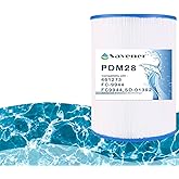 Savener® PDM28 Hot Tub Spa Filter Cartridge, Replaces Aquarest Dream Maker 461273, Filbur FC-9944, FC9944, SD-01392, Baleen AK-461273, PLF PDM28, 28 Sq. Ft, 1 Pack