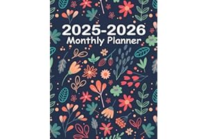 2025-2026 Monthly Planner: 2 Year Calendar Agenda Large Print Organizer with Notes Pages Aesthetic 24 Months (Jan 2025 - Dec 2026)
