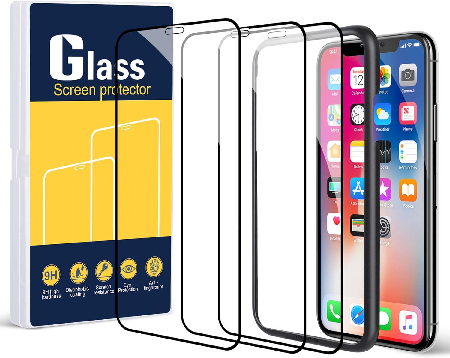 Eversame Screen Protector Designed for iPhone 11/iPhone XR 6.1 Inch, Edge to Edge