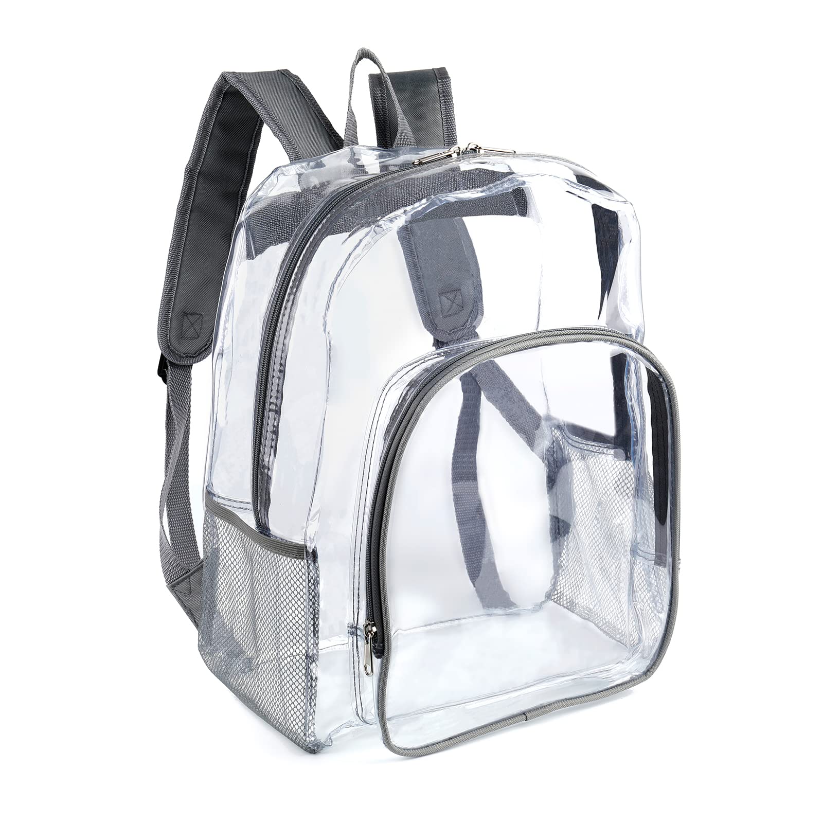 JOMPARO Heavy Duty Transparent Clear Backpack See Through Plastic Backpacks for School,Sports,Work,Security,Stadium,College