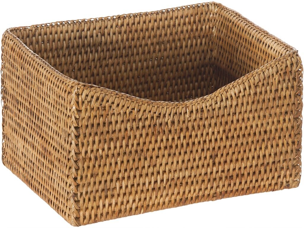 KOUBOO La Jolla Rattan Organizing and Shelf Basket, Honey-Brown