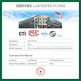 Taswell 50pcs PM2.5 Activated Carbon Filter Mask Filter Replacement Pads 5 Layer view 3