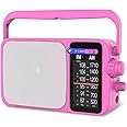 YOWGULF AM FM Radio with Best Reception,Bluetooth Portable AM FM Transistor,Battery Operated Radio or AC Power,Large Dial,Headphone Jack, Gifts for Seniors Elderly